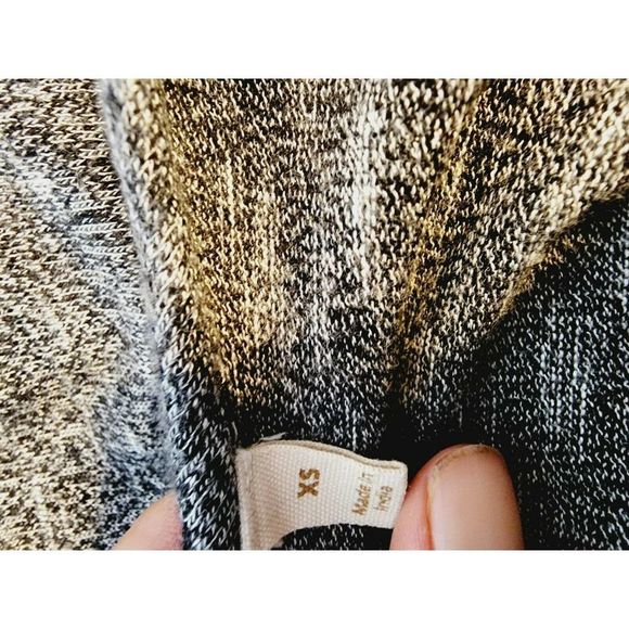 5/$25 Soft Surroundings Electra Maxi Dress Heathered Gray Cold Shoulder XS - Picture 4 of 5